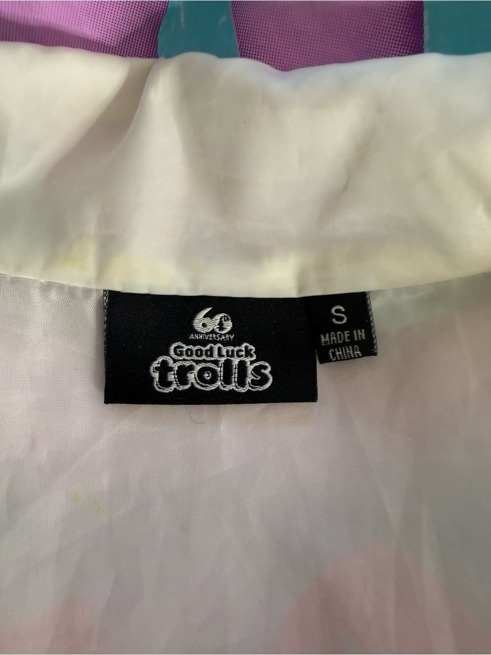 Retro 1996 Trolls Windbreaker Jacket Sm - Picture 8 of 10